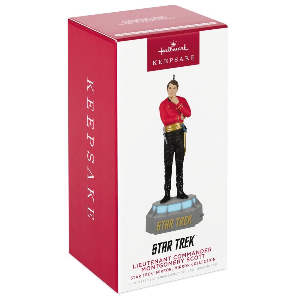 New! Star Trek Scotty Hallmark Keepsake Storyteller Ornament Light & Sound